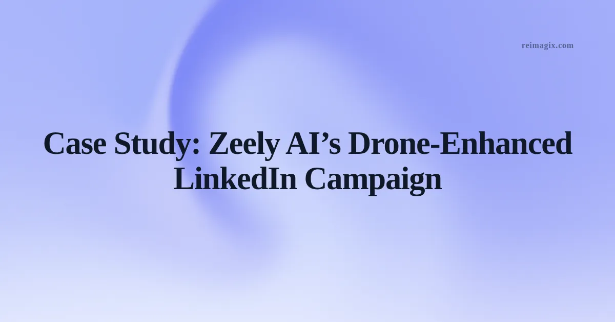 Case Study: Zeely AI’s Drone‑Enhanced LinkedIn Campaign