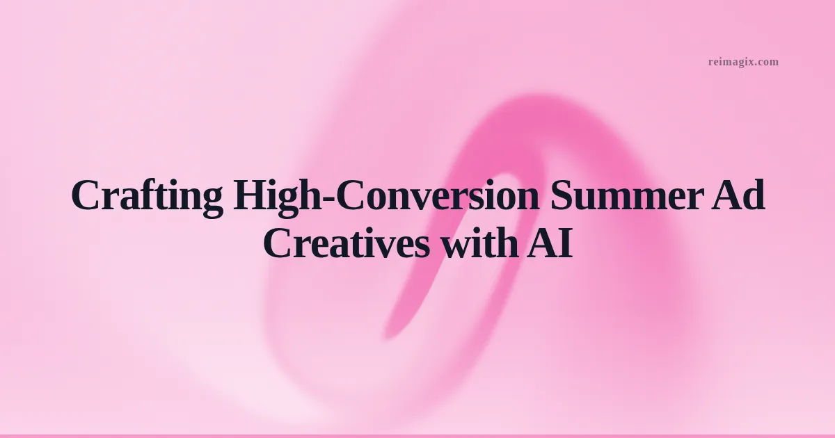 Crafting High‑Conversion Summer Ad Creatives with AI