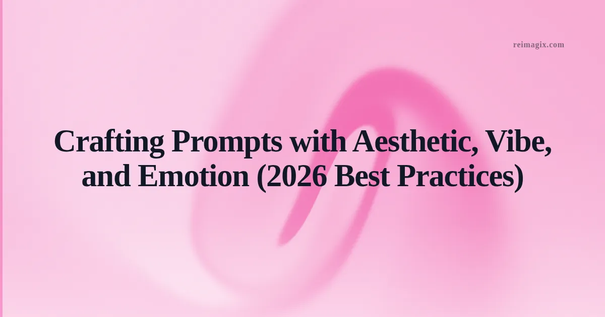 Crafting Prompts with Aesthetic, Vibe, and Emotion (2026 Best Practices)