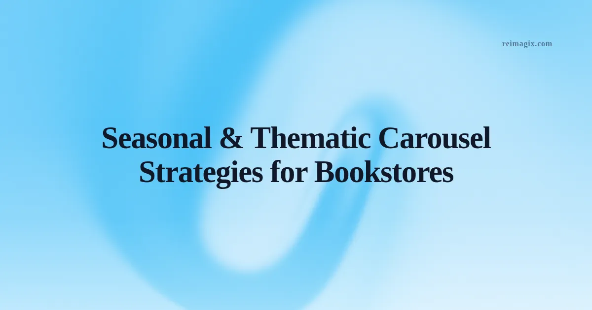 Seasonal & Thematic Carousel Strategies for Bookstores