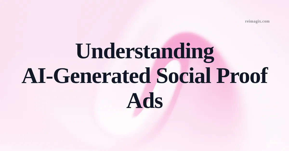 Understanding AI‑Generated Social Proof Ads
