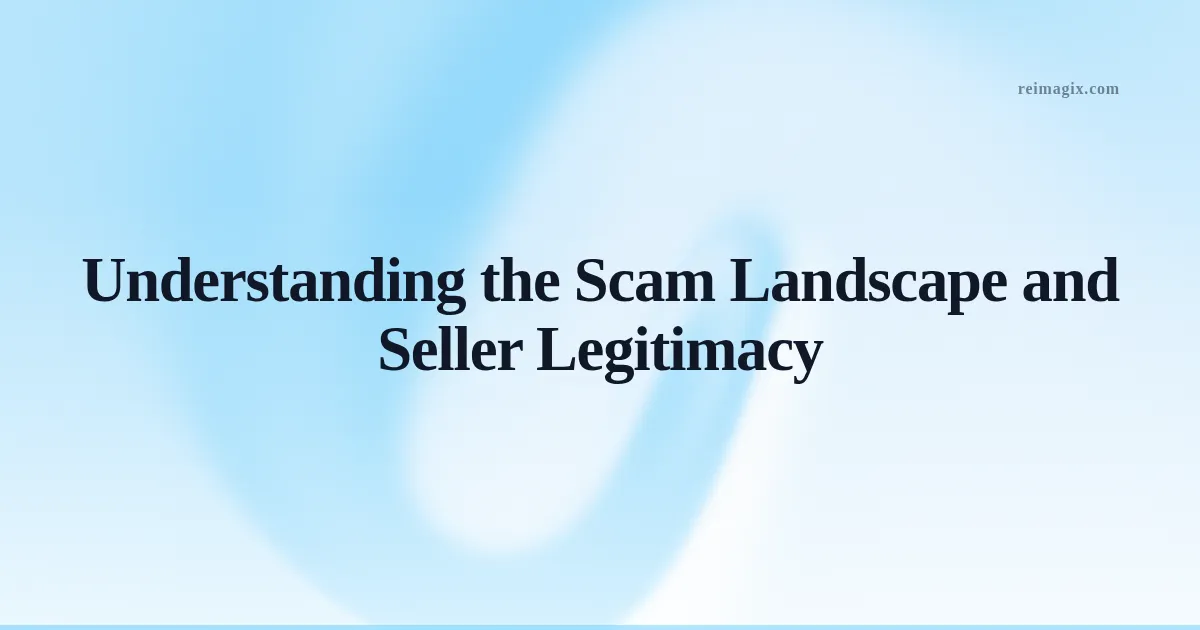 Understanding the Scam Landscape and Seller Legitimacy