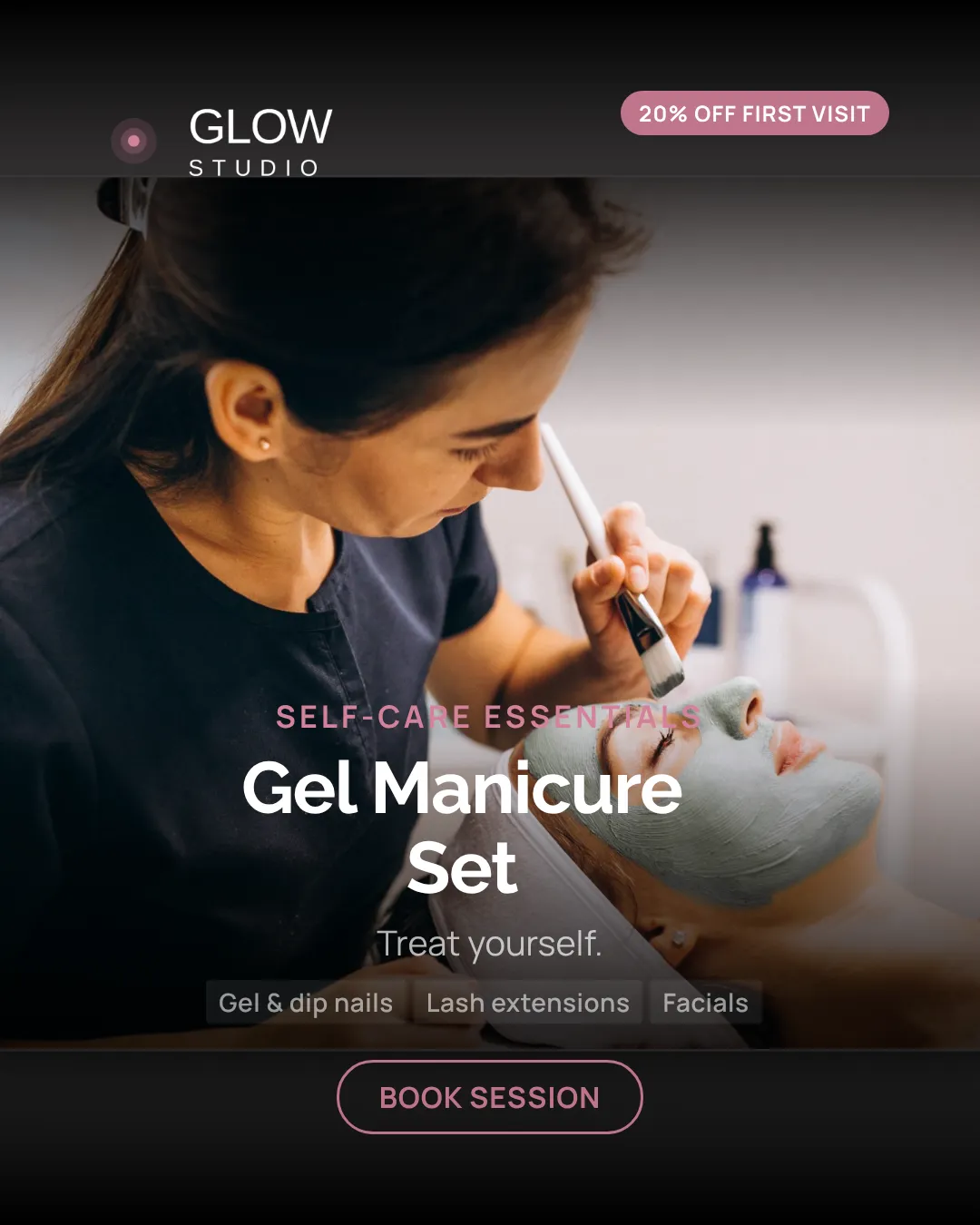 Beauty & Nail Salons Ad Examples - 4:5 format