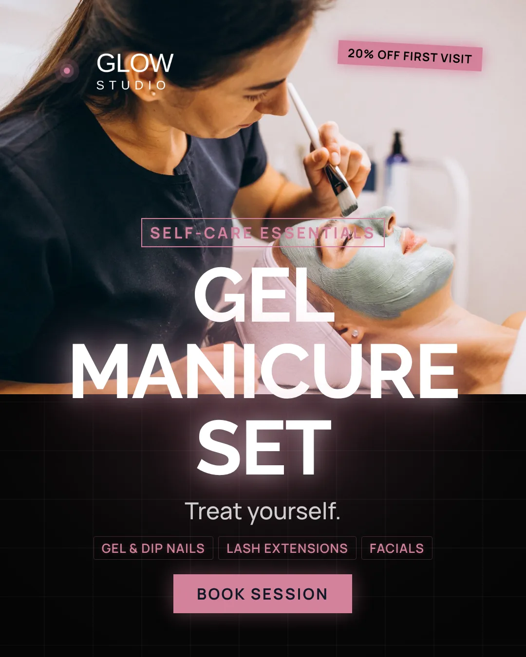 Beauty & Nail Salons Ad Examples - 4:5 format