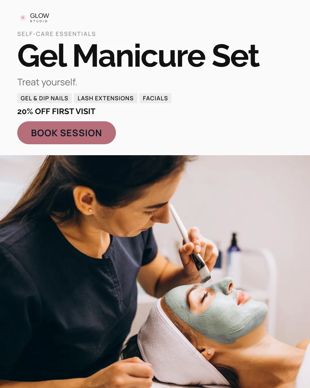 Beauty & Nail Salons Ad Examples - 4:5 format