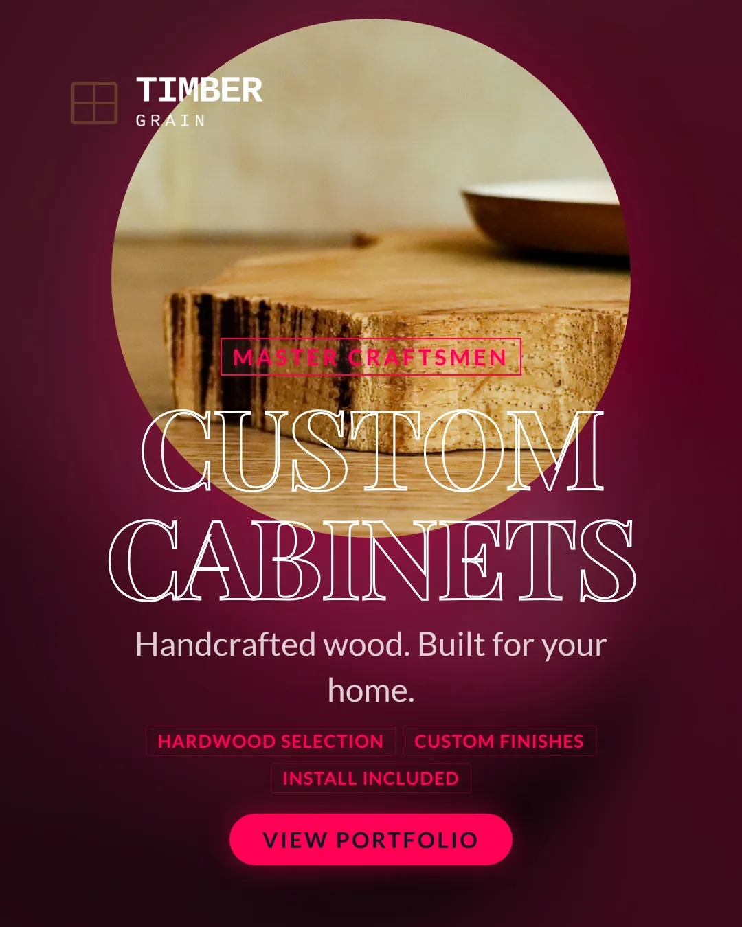 Carpentry Ad Examples - 4:5 format