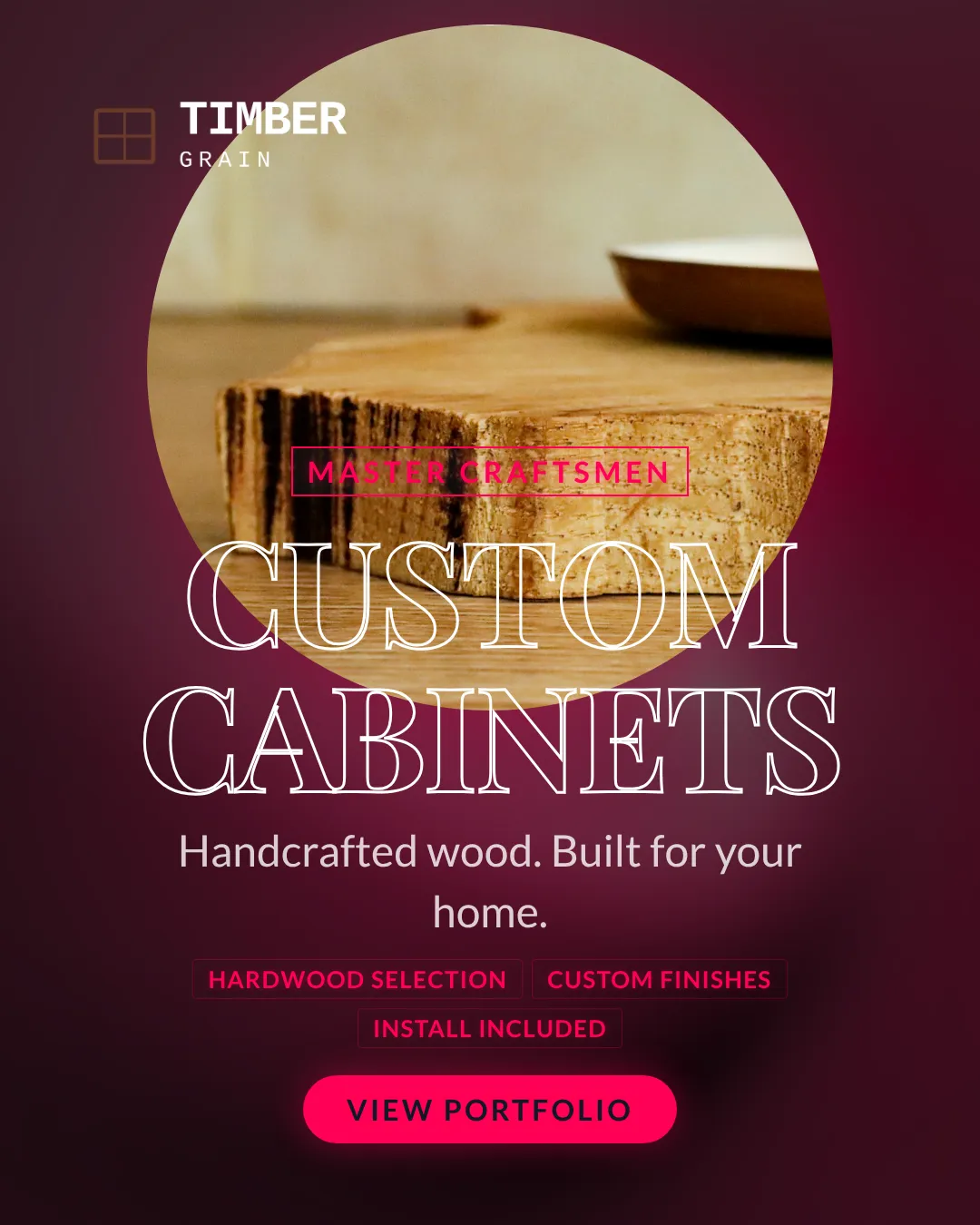 Carpentry Ad Examples - 4:5 format