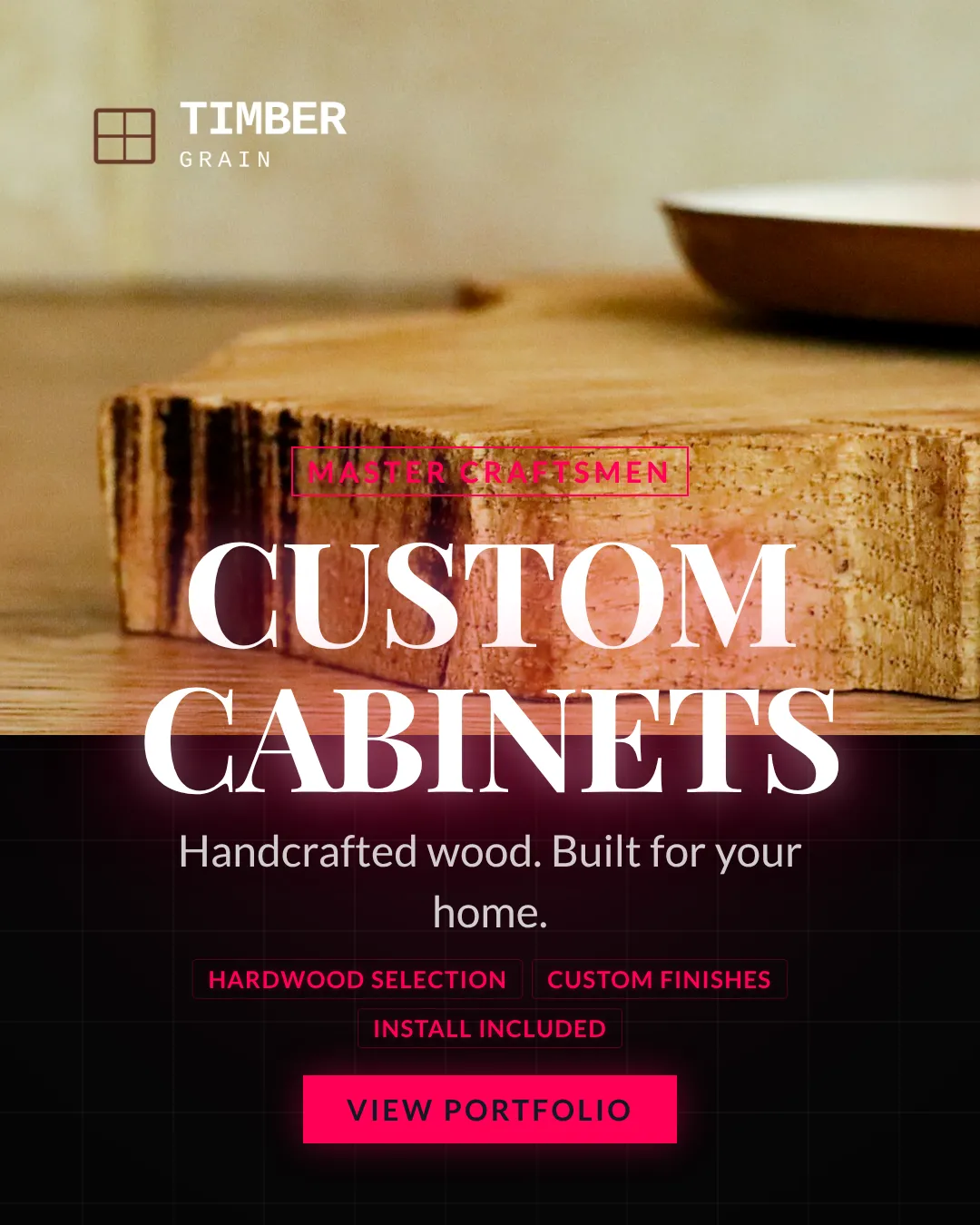 Carpentry Ad Examples - 4:5 format