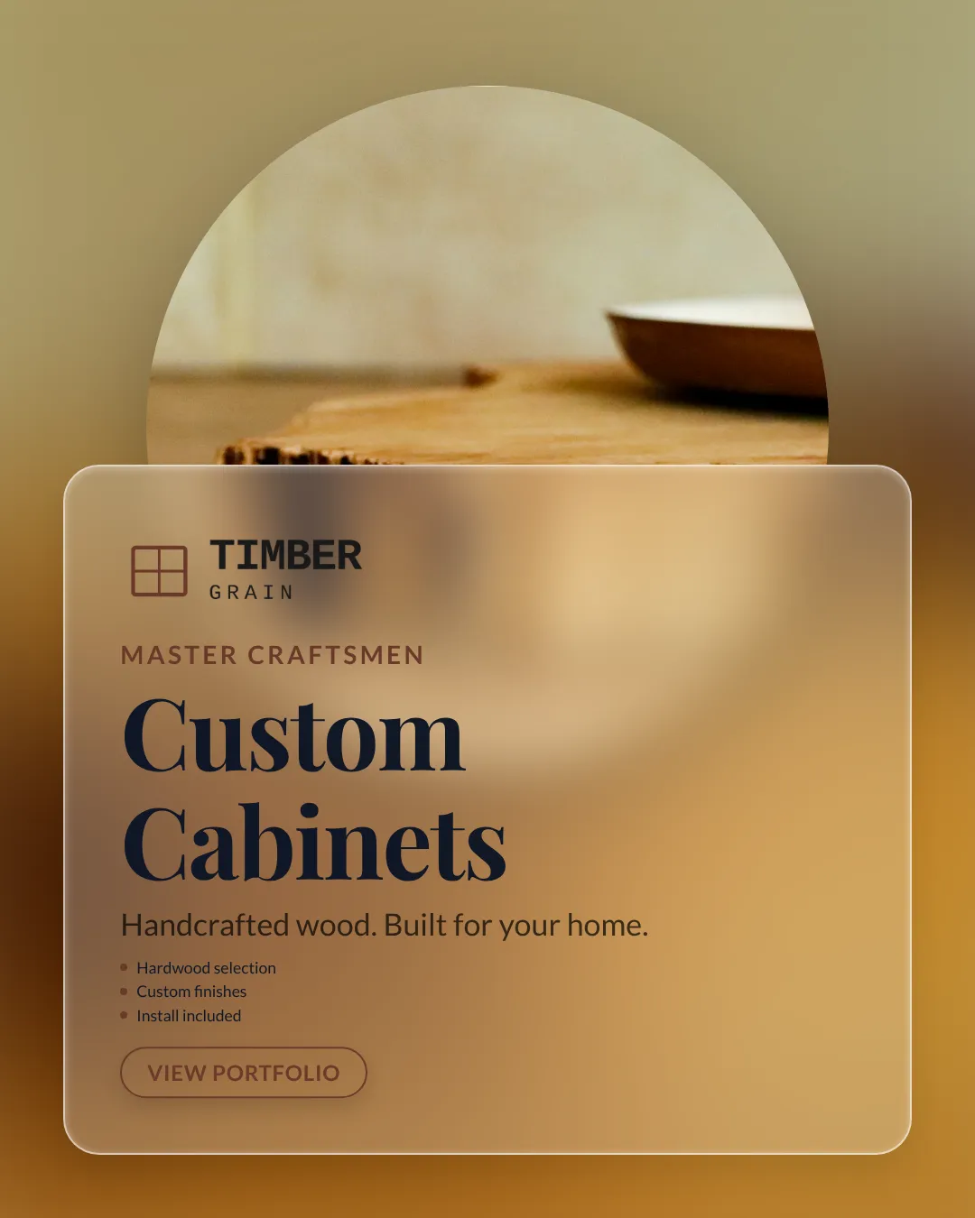 Carpentry Ad Examples - 4:5 format