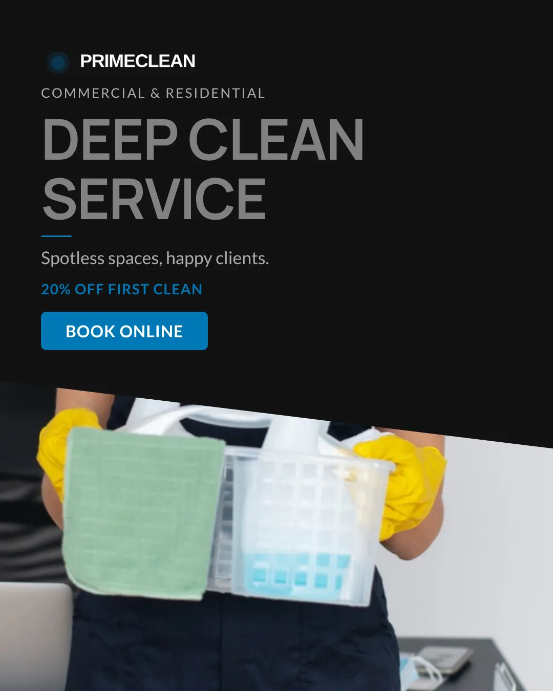 Cleaning Services Ad Examples - 4:5 format
