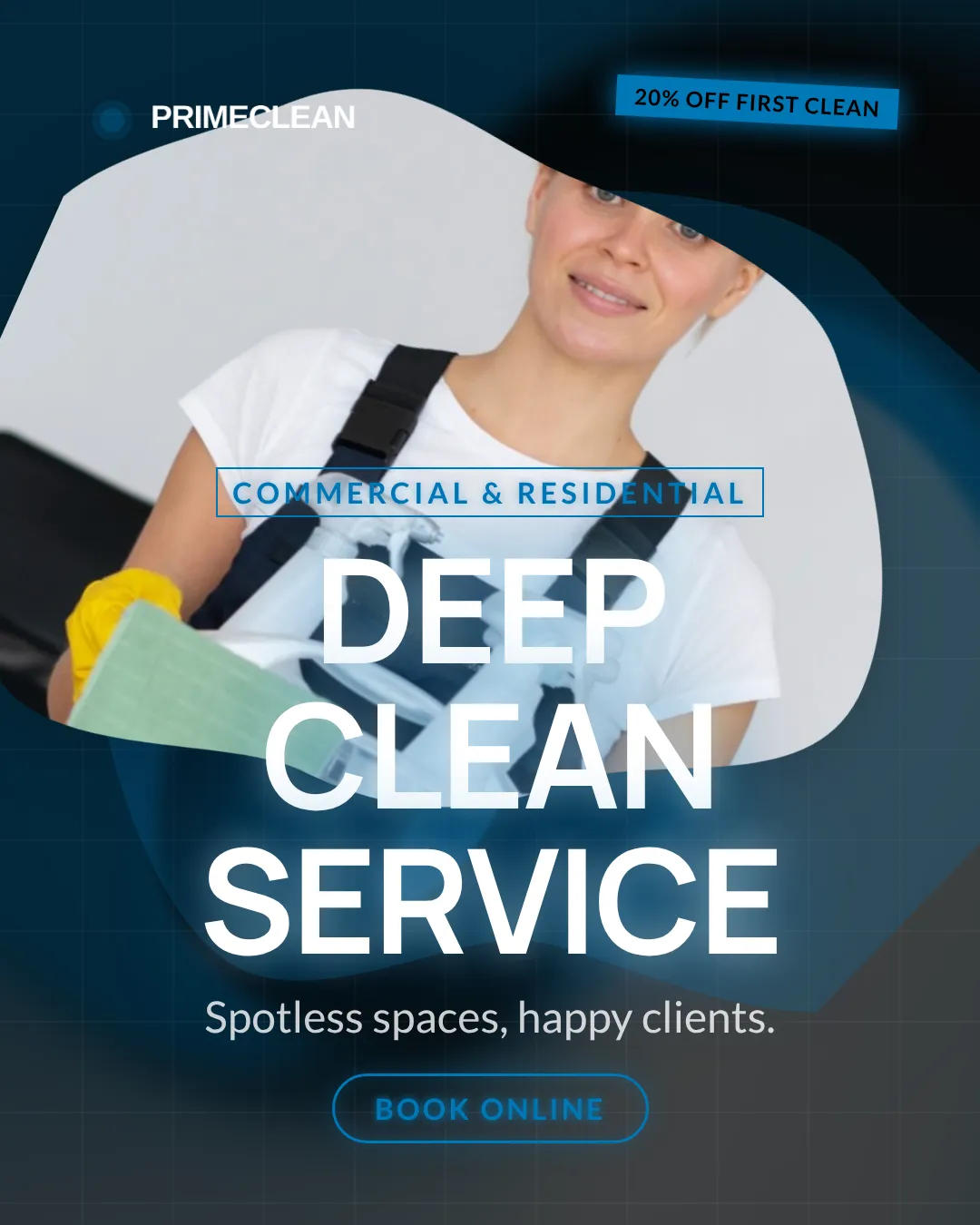 Cleaning Services Ad Examples - 4:5 format