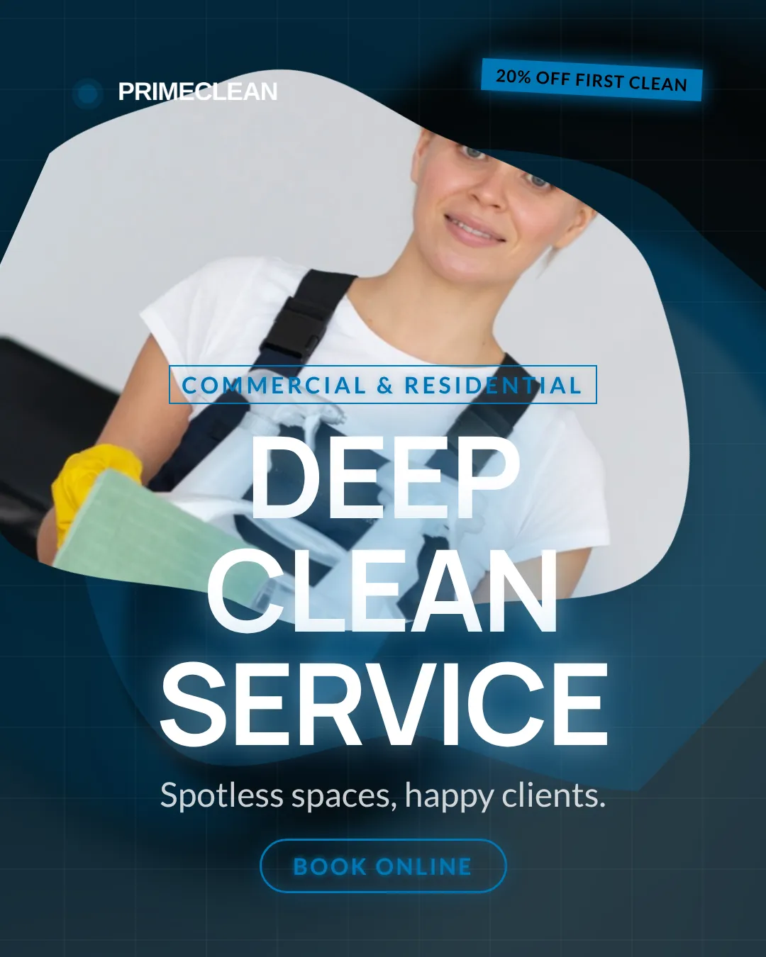 Cleaning Services Ad Examples - 4:5 format
