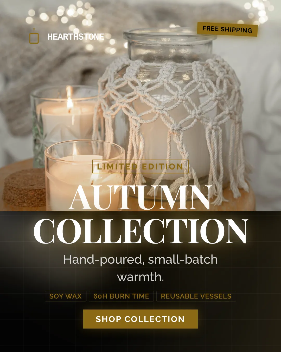 Home Decor Instagram Portrait Overlay Panel Ad Example