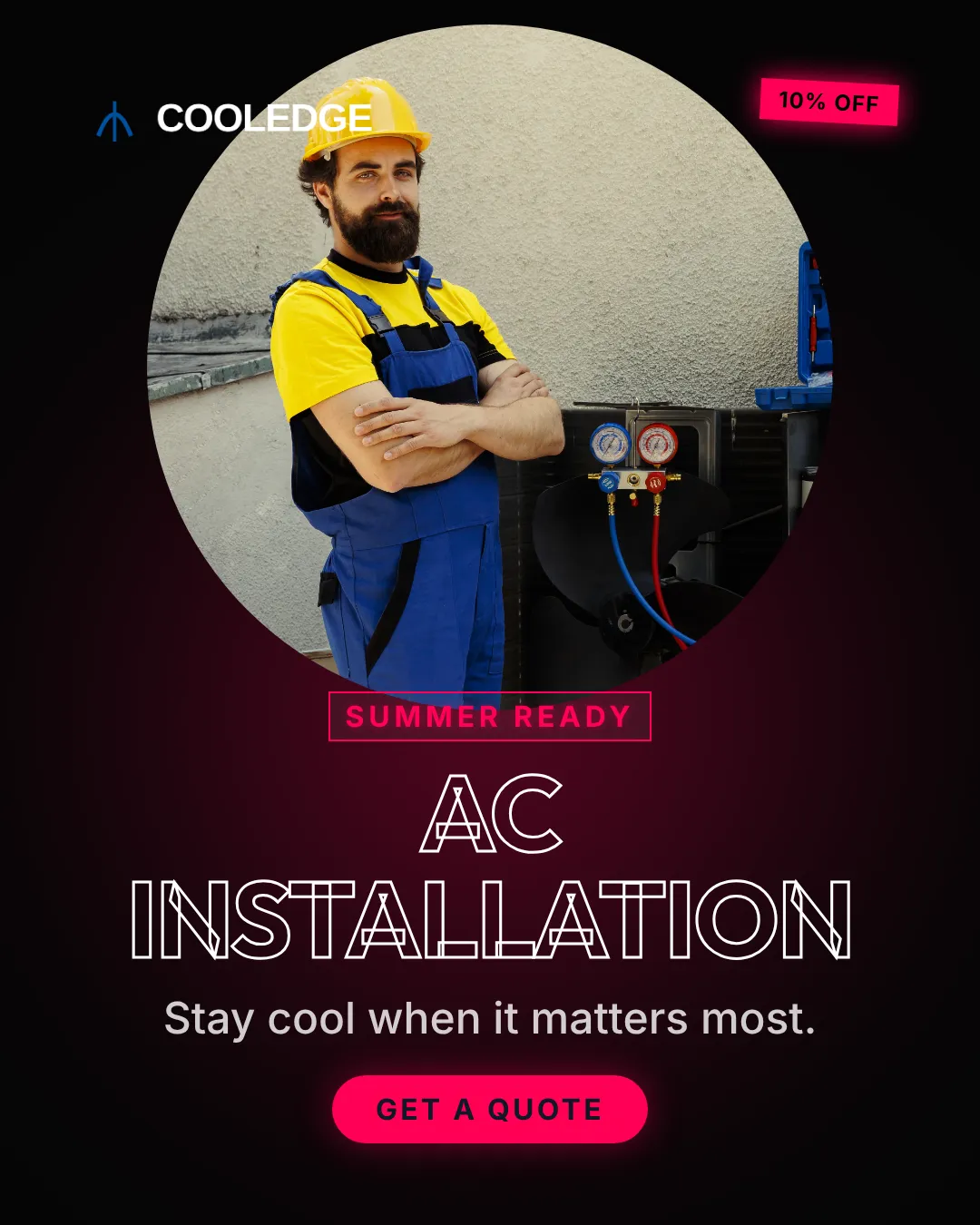 HVAC Ad Examples - 4:5 format