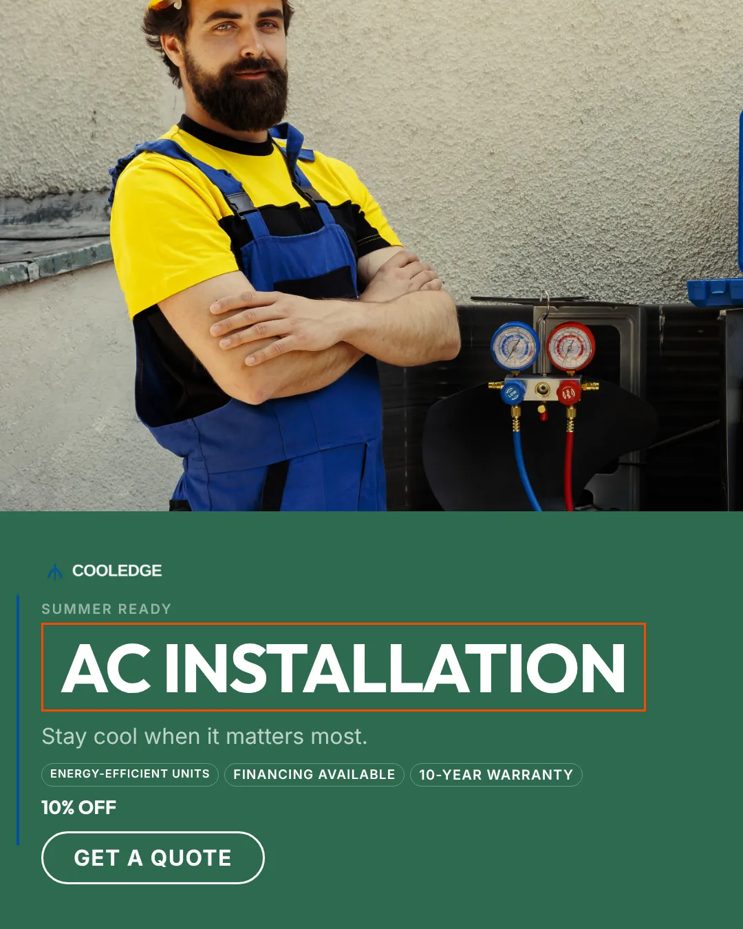 HVAC Ad Examples - 4:5 format