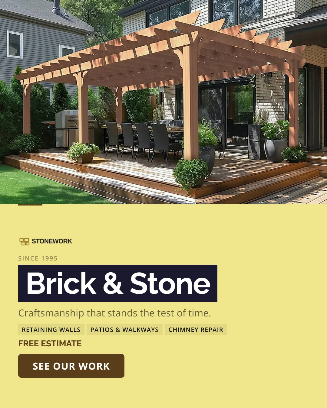 Masonry Instagram Portrait Straight Split Ad Example