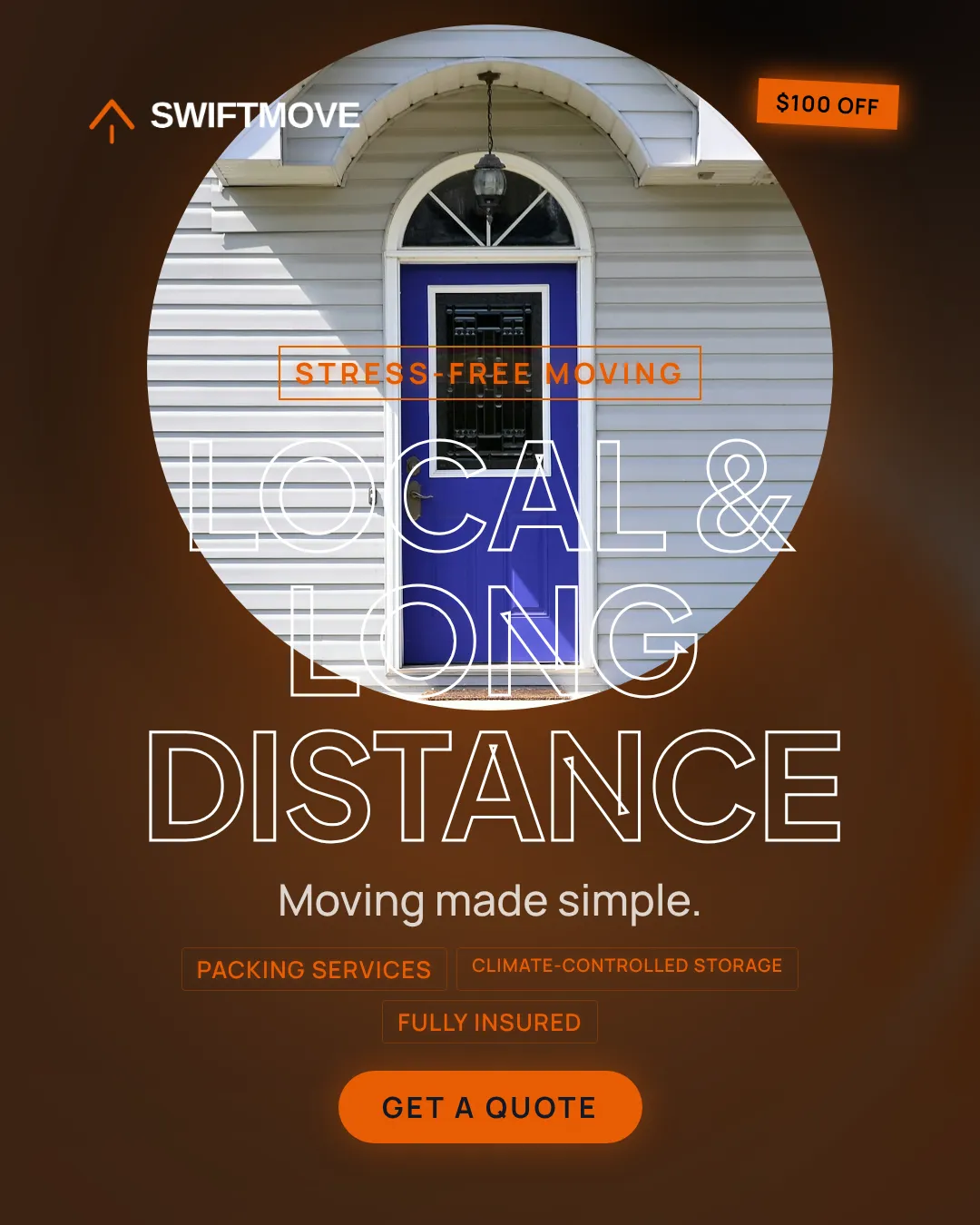 Moving Services Ad Examples - 4:5 format