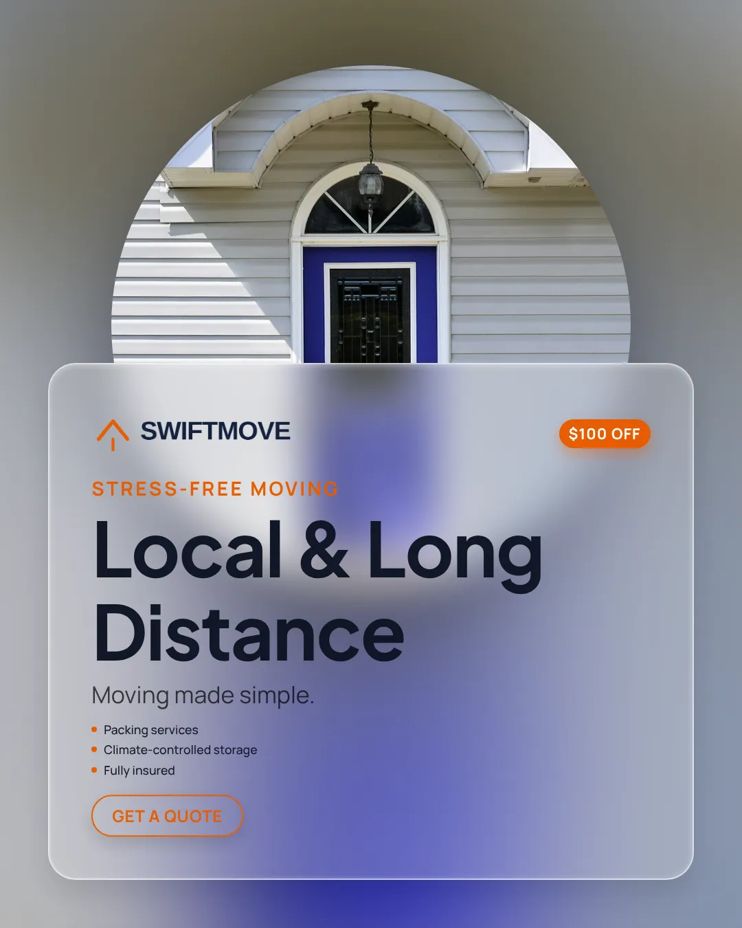 Moving Services Ad Examples - 4:5 format