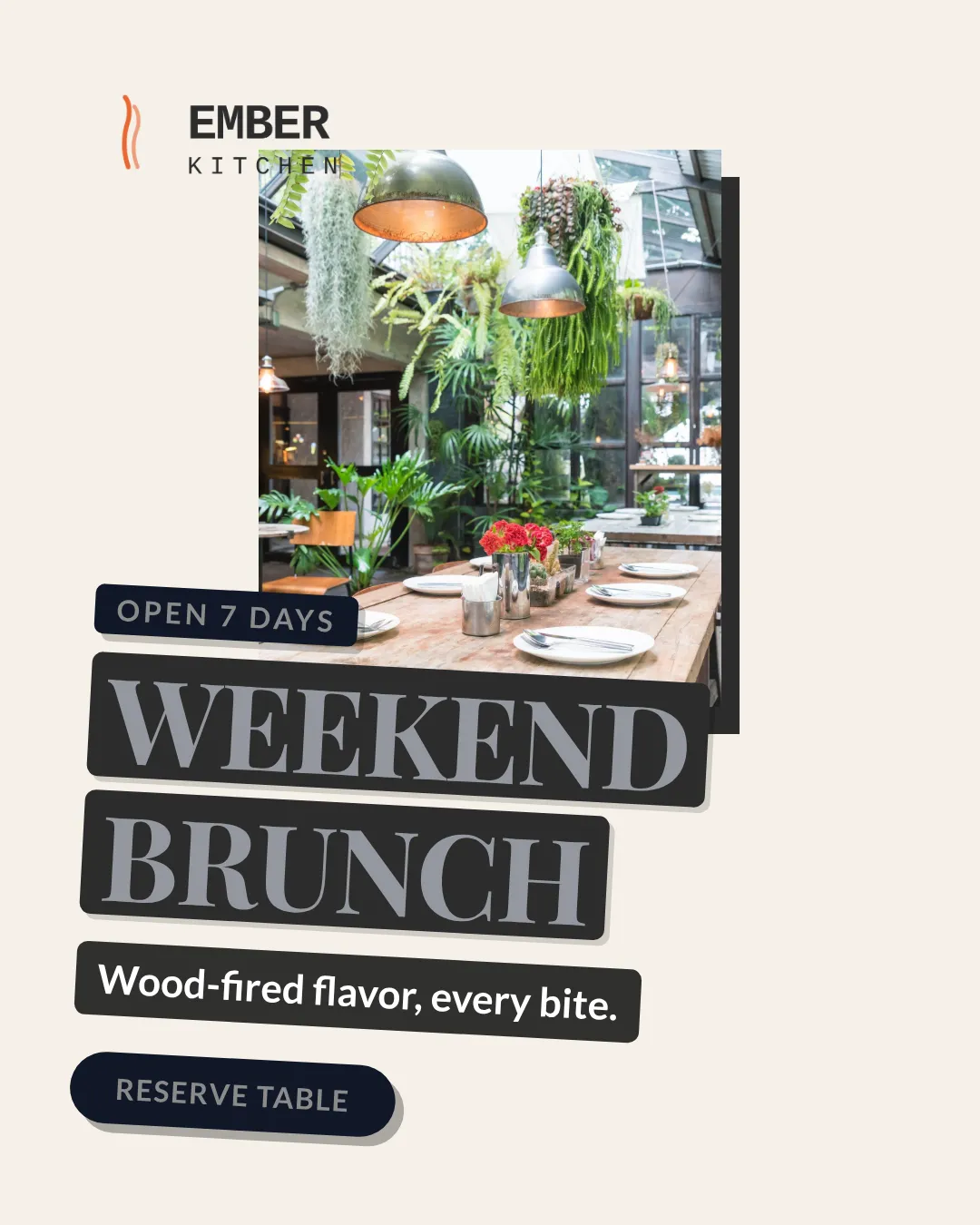 Restaurants Ad Examples - 4:5 format