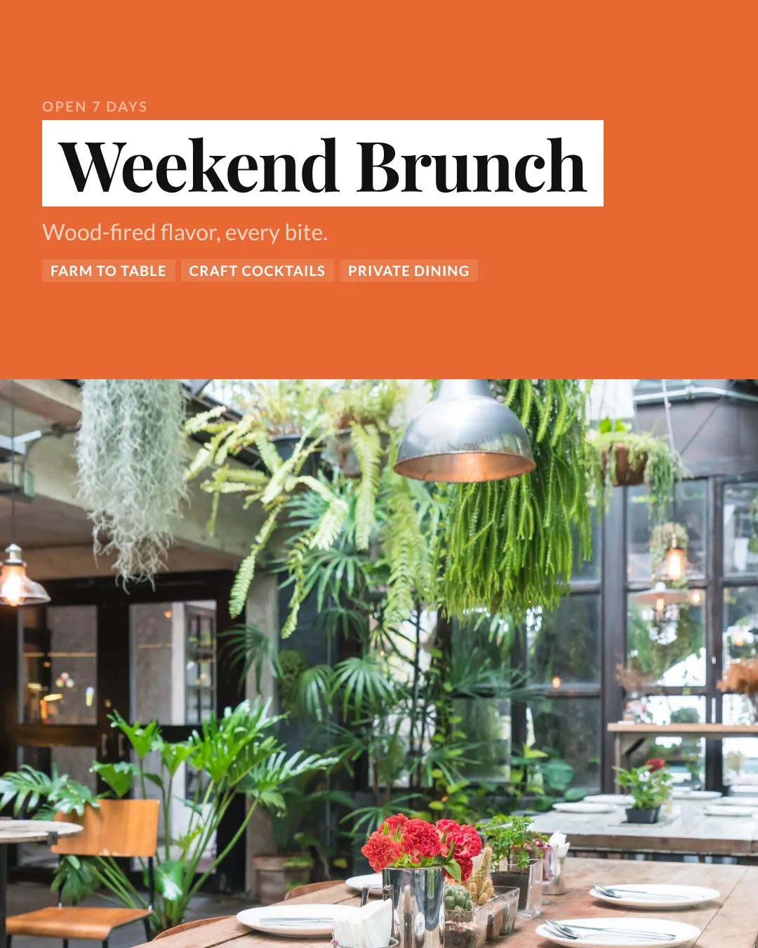 Restaurants Ad Examples - 4:5 format