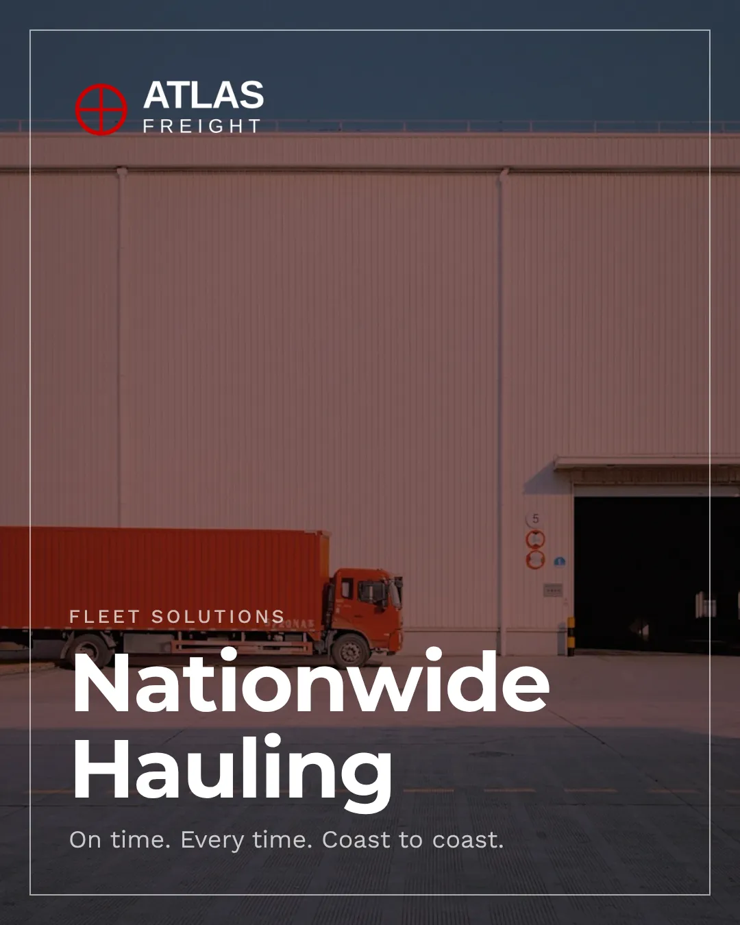 Trucking Instagram Portrait Luxury Frame Ad Example